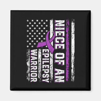 En Warrior Epilepsy Lila Ribbon Support Magnet