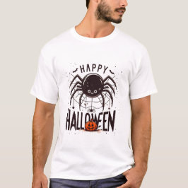 En Webben av Roligt: Happy halloween och Spider T Shirt