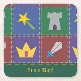 En Wee One's Fantasy Quilt Shower Papper Underlägg