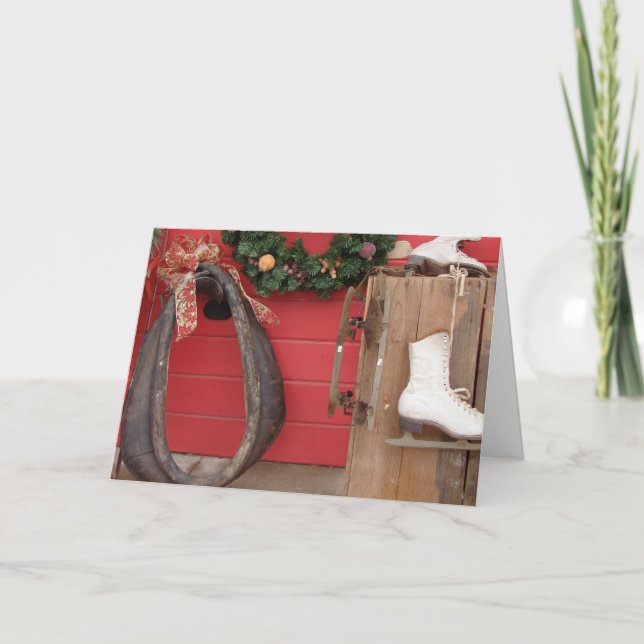 En Western julafton-Visning Helgkort (Framsida)