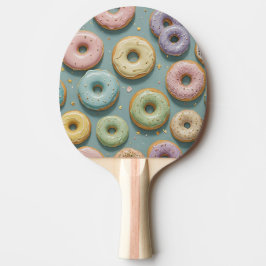 En Whimsisk Pastellglass Donut Dröm Pingisracket