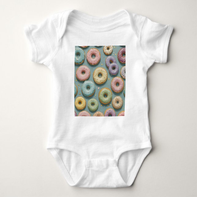 En Whimsisk Pastellglass Donut Dröm T Shirt (Framsida)