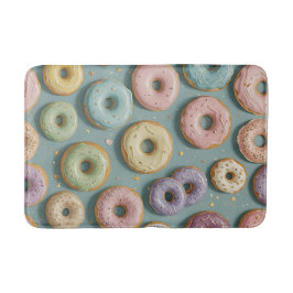 En Whimsisk Pastellglass Donutdröm Badrumsmatta