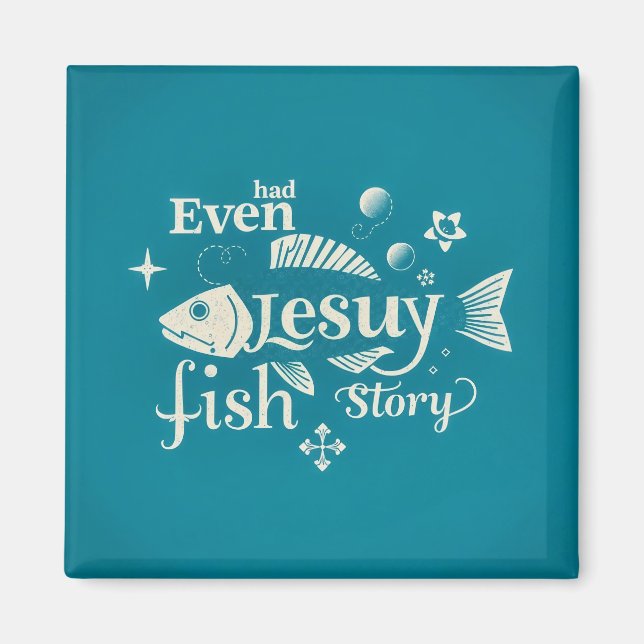 En Whimsisk Typografi Design Magnet (Framsidan)