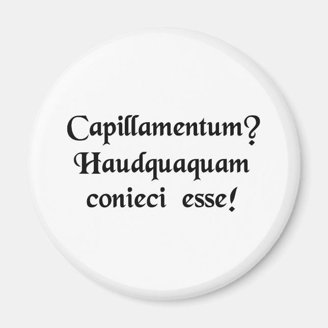 En wig? Jag skulle aldrig ha gissat! Magnet (Framsidan)