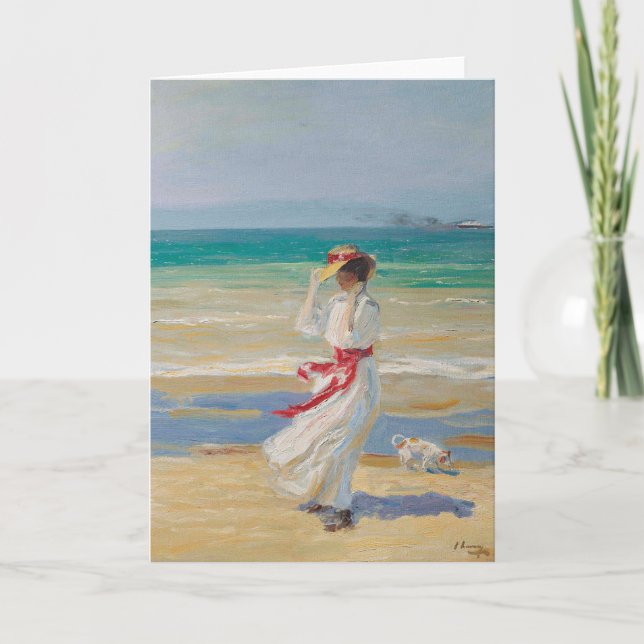 En Windy-dag | Herr John Lavery Kort (Framsida)