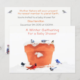En Winter Baby Shower-Gender Neutral: Inbjudan