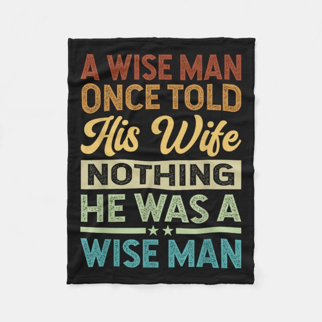 En Wise Man sa att Gången inte sa att han var en k Fleecefilt (Framsidan)