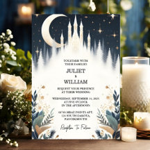 En Witch Magic Dream Mystical Stars Måne Bröllop