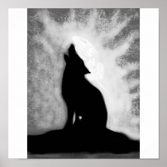 en wolf glömd på sång poster (Framsidan)