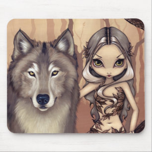 "En Wolfish vän" Mousepad Musmatta