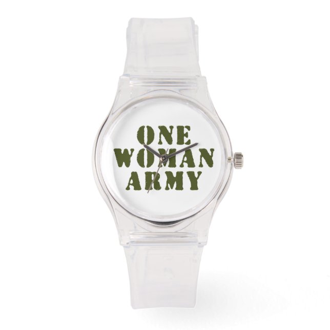 EN WOMAN ARMY ARMBANDSUR (Framsida)