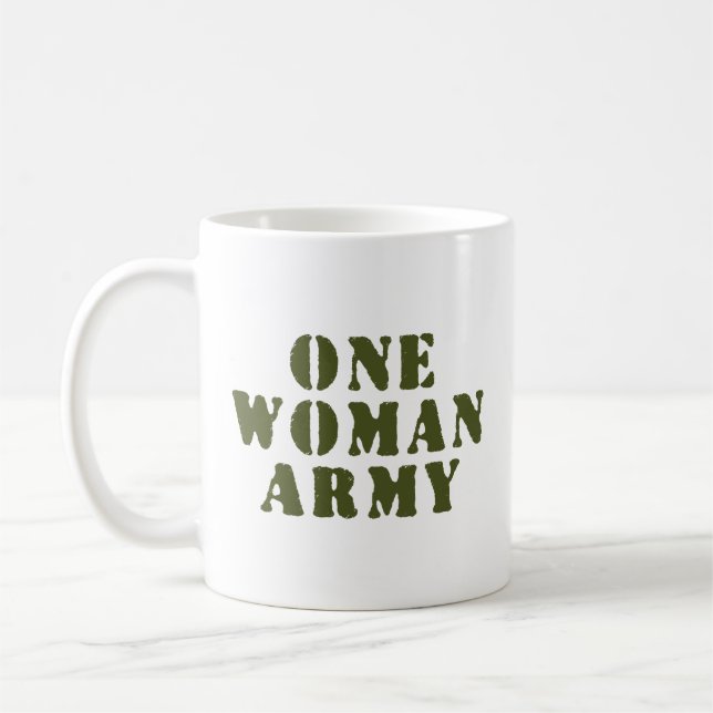 EN WOMAN ARMY KAFFEMUGG (Vänster)