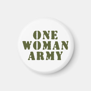 EN WOMAN ARMY MAGNET