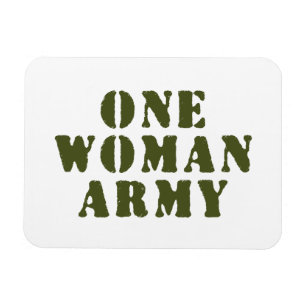 EN WOMAN ARMY MAGNET