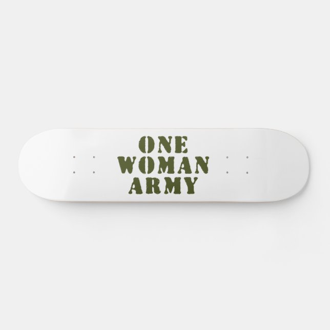 EN WOMAN ARMY MINI SKATEBOARD BRÄDA 18,5 CM (Horz)