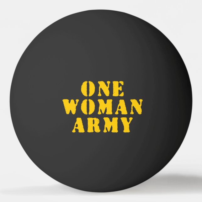 EN WOMAN ARMY PINGISBOLL (Framsidan)