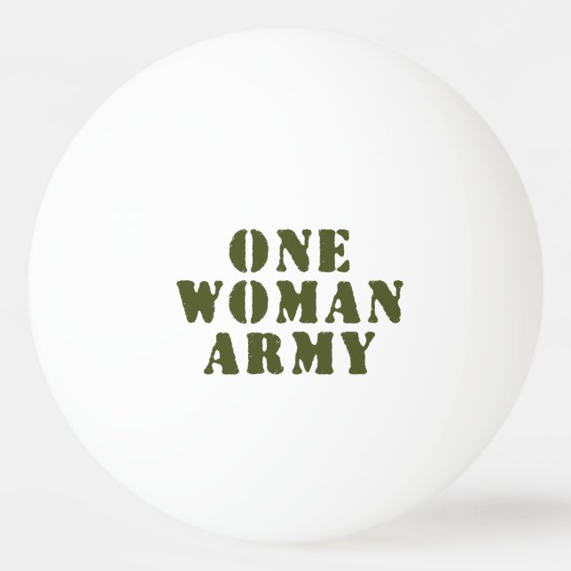 EN WOMAN ARMY PINGISBOLL (Framsidan)