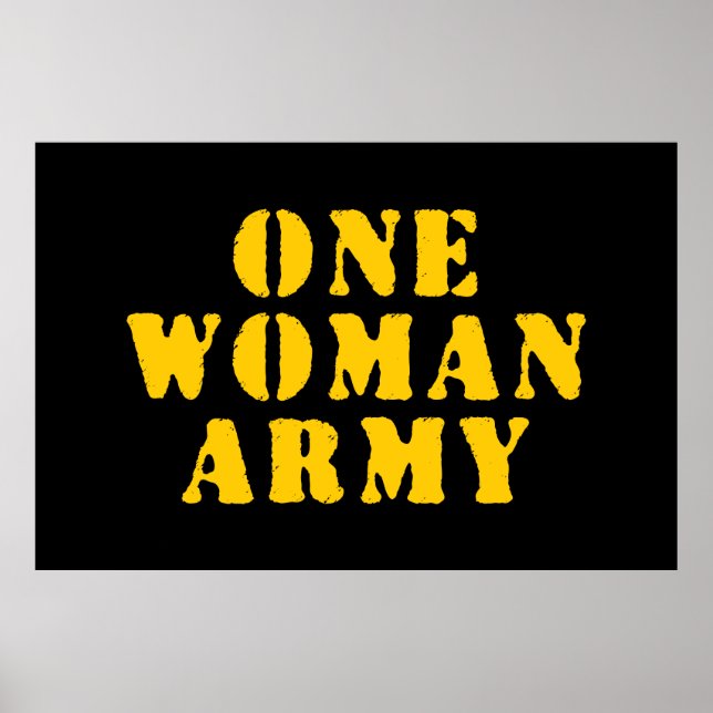 EN WOMAN ARMY POSTER (Framsidan)