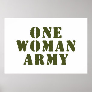 EN WOMAN ARMY POSTER