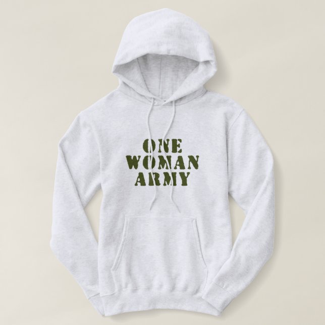 EN WOMAN ARMY T SHIRT (Design framsida)