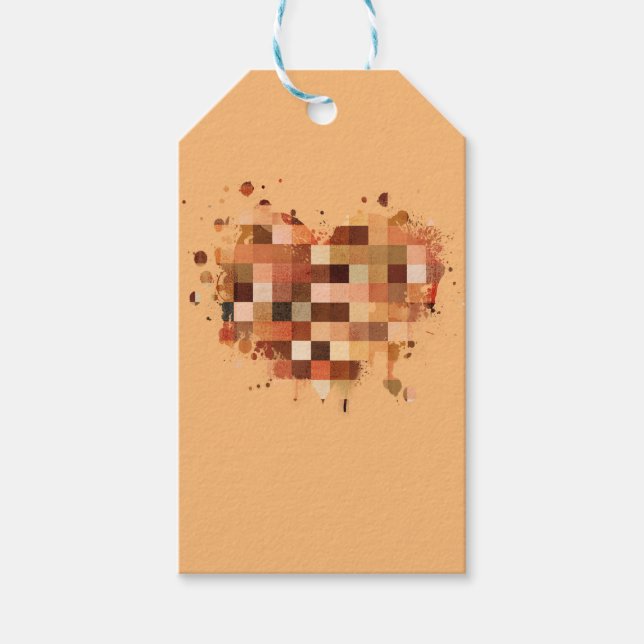 En World Heart-märkre Presentetikett (Framsidan)