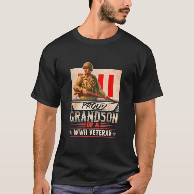 En Wwii Veteran-morson T Shirt (Framsida)