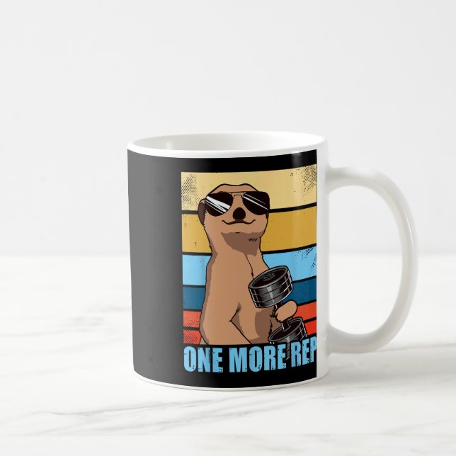 En ytterligare Rep Weight Sports Workout Gym Funny Kaffemugg (Höger)