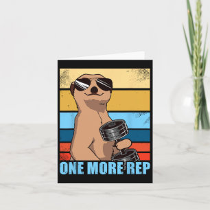 En ytterligare Rep Weight Sports Workout Gym Funny Kort
