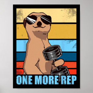 En ytterligare Rep Weight Sports Workout Gym Funny Poster