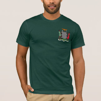 "En Zambia One Nation" Zambia Jackar Arm Hoodie Tee