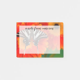 En Zebra Swallowtail Fjäril Post-it Block