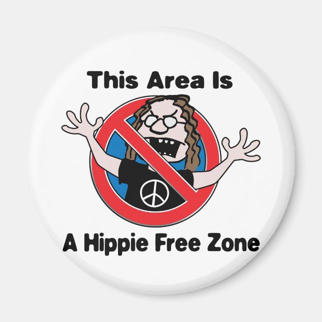 En Zon utan hippie Magnet (Framsidan)