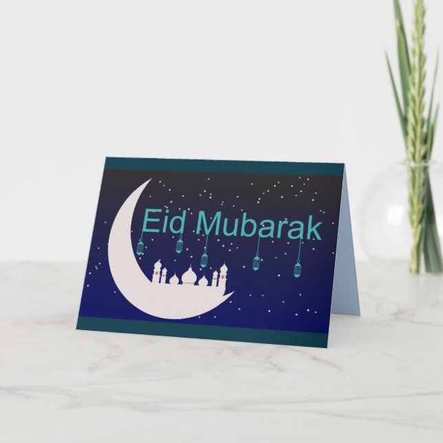 Ena hälsningskort för mubarak helgkort (Framsida)