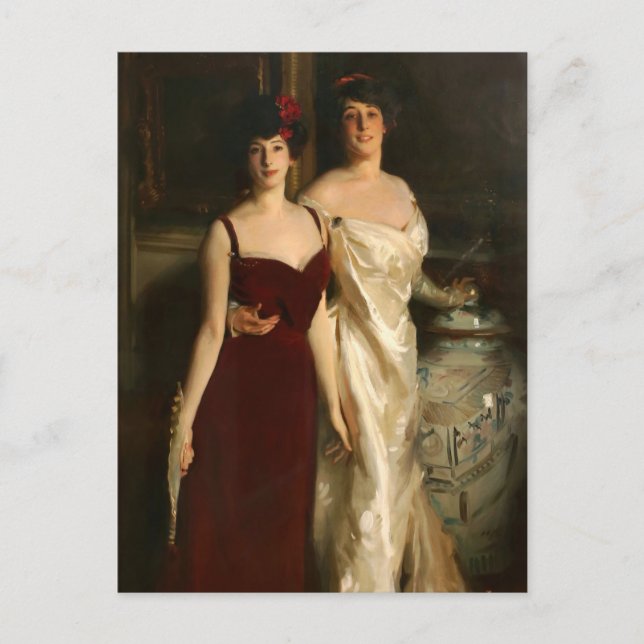 Ena och Betty Daughters av John Singer Sargent Vykort (Framsida)