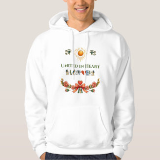 Enade i hjärtat: Forntida egyptisk hieroglyf Hoodie