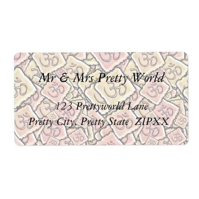 Enamel Tile Om (Aum) Fraktsedel (Framsidan)