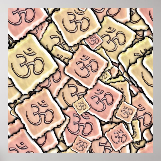 Enamel Tile Om (Aum) Poster (Framsidan)