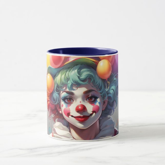 Enande Anpassningsbar Monogram Clown Mugg (Center)