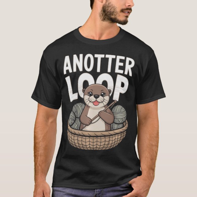 Enannan Ögla - Rollig Virkad Utter Garn T Shirt (Framsida)