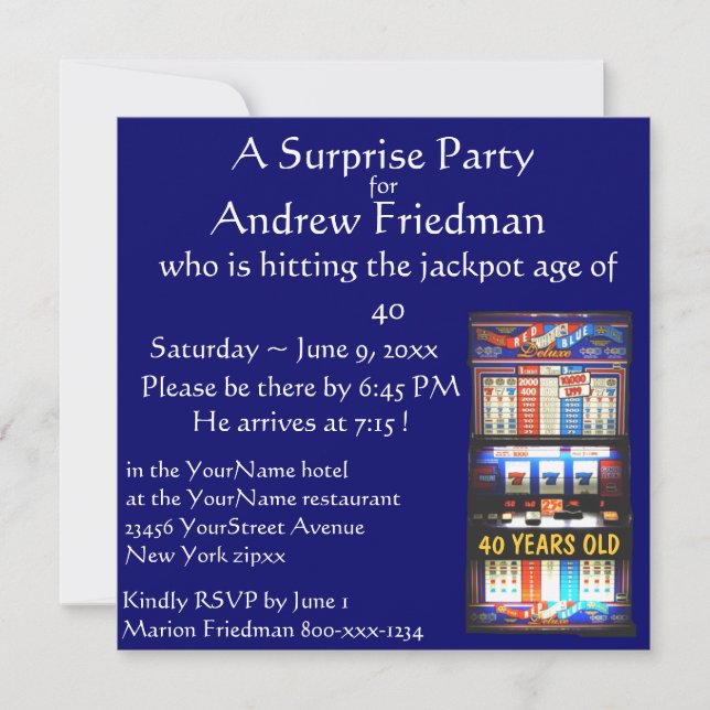 Enarmad banditfödelsedagsfestvinnare inbjudningar (Framsida)