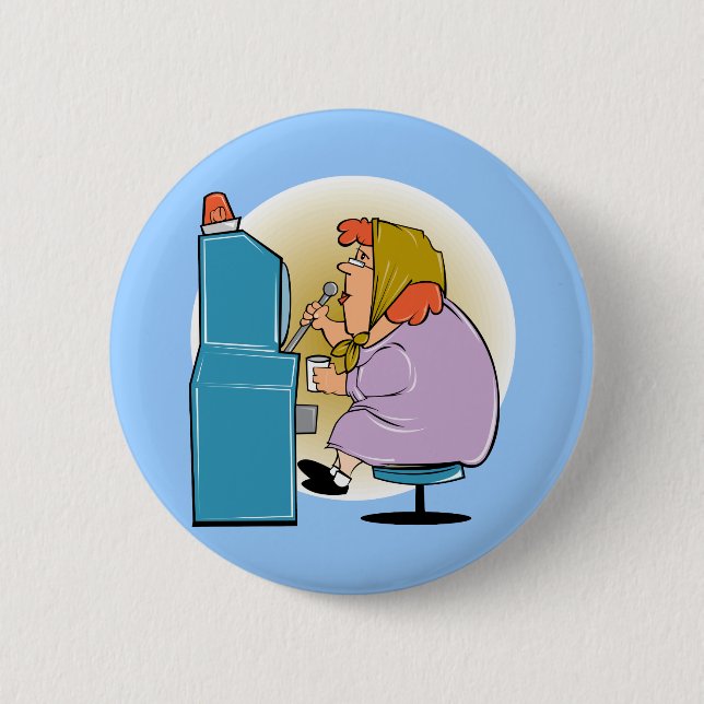 Enarmad banditspringor - lek som ska segras knapp (Framsida)