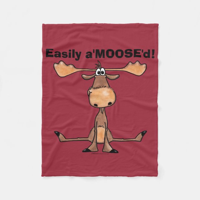 Enasily A'Moose’d Fleecefilt (Framsidan)