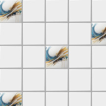 Enastående Abstrakt för keramik Tile - Vibrant des