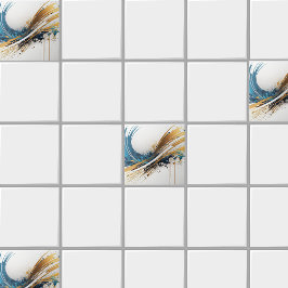 Enastående Abstrakt för keramik Tile - Vibrant des Kakelplatta