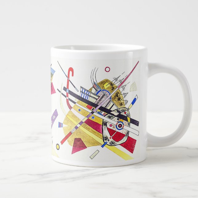 Enastående abstraktion - Kandinsky Jumbo Mugg (Höger)