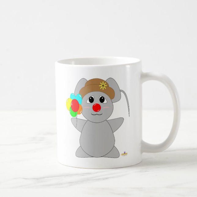 Enastående, Clown Grått-mus Kaffemugg (Höger)