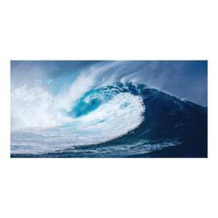 Enastående, enorm surfvåg fototryck
