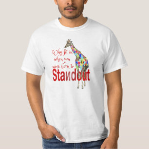 Enastående gulliga giraffeeutslagsplatser tee