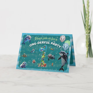 Enastående inbjudan till mappat Vågrät i Party
